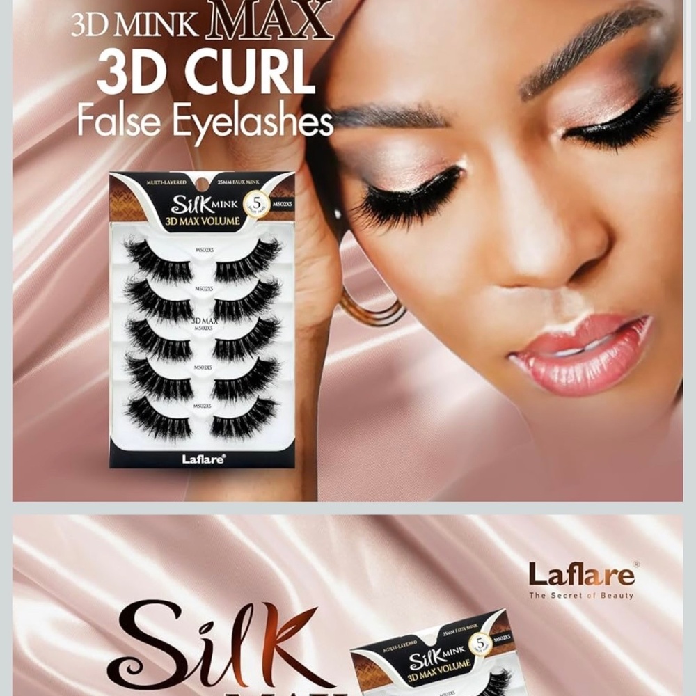 🆕 Laflare Silk Mink Max Volume 3D Eyelashes